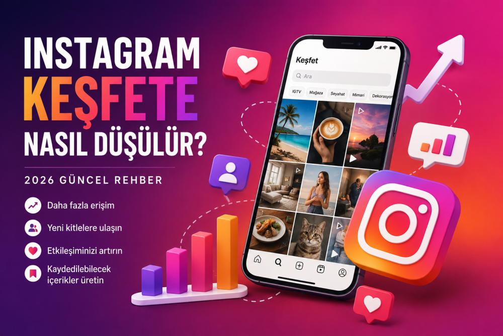 Instagram Keşfete Nasıl Düşülür? 2026 Güncel Keşfet Rehberi