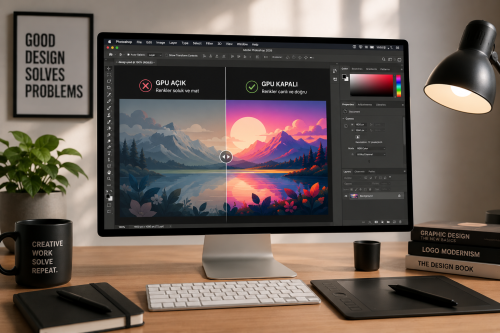 Photoshop Soluk Renk Sorunu ve Çözümü (MacBook Pro & macOS Tahoe)